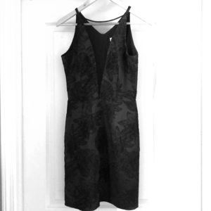 Black Cocktail deep V-neck dress -Sz M